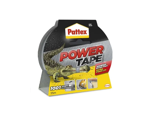 Plakband Pattex Power Tape 50mmx25m grijs