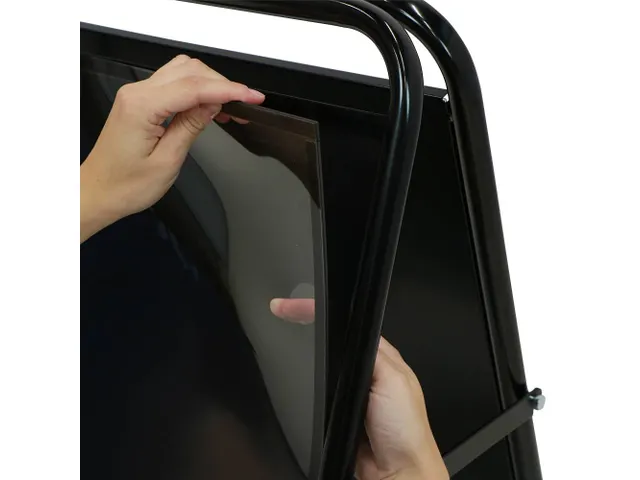 Stoepbord A-Board Elegant Staal Zwart 70x100cm