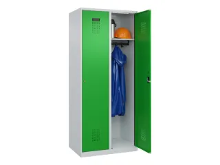 locker,HxBxD 1850x800x500mm,2vak,vak B 400mm,cil.-slot,staand op vloer - 1