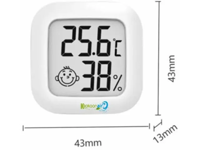 Kokoon Air Protect digitale thermometer hygrometer LCD display Wit