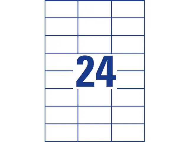 Etiquette Avery Zweckform 3474 70x37mm blanc 2400 pièces