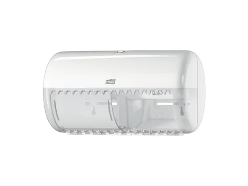 Tork 557000 T4 Toiletpapier Dispenser Elevation Twin Verticaal Wit