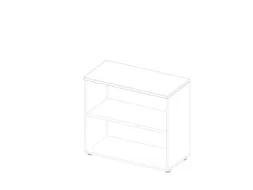 kantoorstelling,HxBxD 815x900x450mm,1xhouten vloer,2ordnerhoogtes