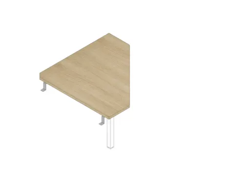 koppelelement voor bureau,90 °,HxBxD 680-760x840x840mm,v. 4voeten
