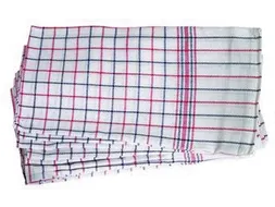 Handdoek Katoen Geruit 65x65cm Pak 6 Stuks