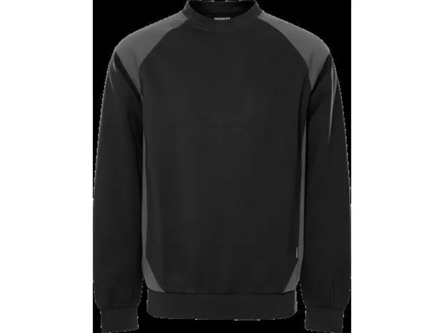 Fristads 7148 GSM sweater, zwart/grijs, maat XL, per stuk
