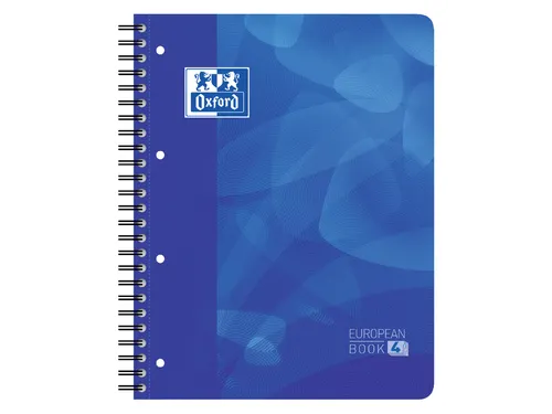Projectboek Oxford Scribzee A4+ 4r Lijn 120vel Blauw