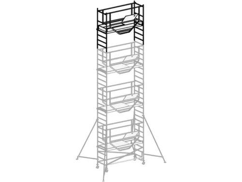 rolsteiger,1platform(s),1luik,platform BxD 2080x610mm,aluminium