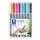 Viltstift Staedtler Lumocolor 318 permanent F 0.6mm set à 8 kleuren
