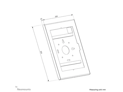 Neomounts WL15-601BL1 Tablethouder - vergrendelbaar (incl. slot) - VES