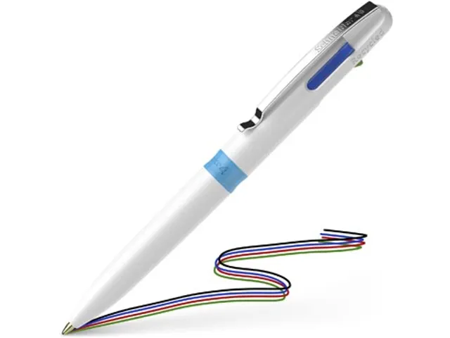 4-kleurenbalpen Take 4 medium, lichtblauw en wit