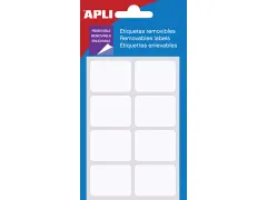 Apli Afneembare Witte Etiketten 25x40mm