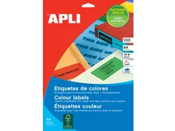 Etiket Apli Rood A4, 210x297mm