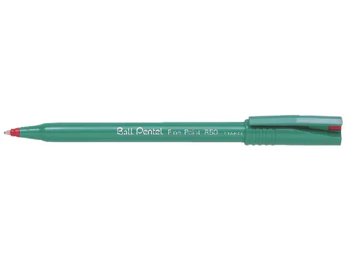Rollerpen Pentel R50 rood 0.4mm