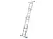 échelle pliante polyvalente,4x3 échelons,lisse L 3,55m,alu