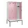 PBM-locker met bank,HxBxD 2120x1200x815mm,4vak,vak B 300mm