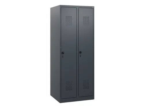 schoollocker,HxBxD 1530x600x500mm,2vak,vak B 300mm,draaigrendel