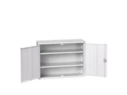 wandkast 800x1050x350mm 2xStalen bodem sokkel Ral 7035 front Ral 7035