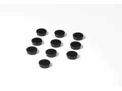 Memomagneten Smit Visual 25mm Zwart Rond 10 stuks