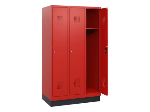 schoollocker,HxBxD 1630x900x500mm,3vak,vak B 300mm,cil.-slot,sokkel