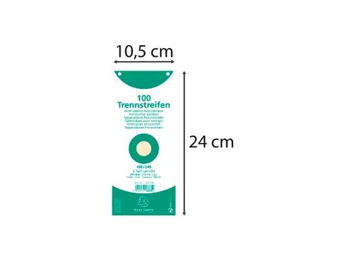 Tabstroken horiz180g perfo 105X240 gems