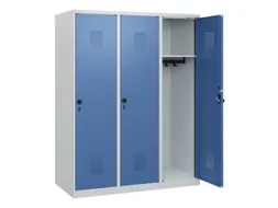 schoollocker,HxBxD 1530x1200x500mm,3vak,vak B 400mm,draaigrendel