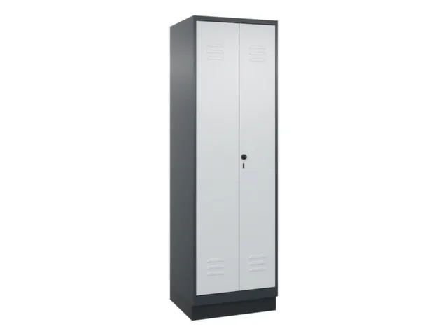 PBM-locker,HxBxD 1950x600x500mm,2vak,vak B 300mm,draaigrendel