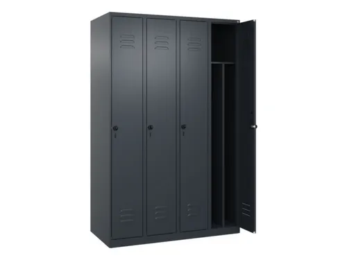 locker voor scheiding van kleding,HxBxD 1850x1200x500mm,4vak