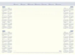 Bloc calendrier sous-main 2027 Brepols Office Mate 7 jours/1 page 41,2