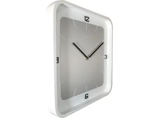 Wandklok NeXtime Square Wall 40x40x4cm wit cijfers - 3