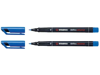 Viltstift STABILO OHpen 842/41 permanent rond fijn blauw - 1