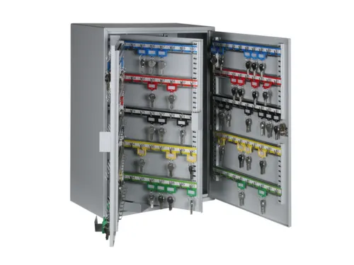 Sleutelkast HxBxD 550x380x205mm 300 Haakjes 1 Deur 2 Wanden RAL7035