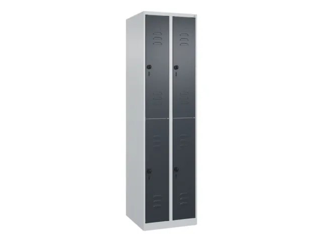 dubbeldekse locker,HxBxD 1850x500x500mm,2x2vak.,vak B 250mm