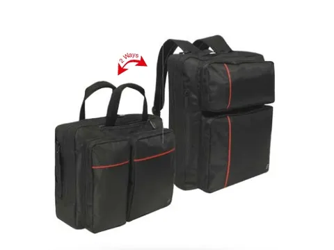 Lapoptop en Backpack Zwart Rood 16 Inch