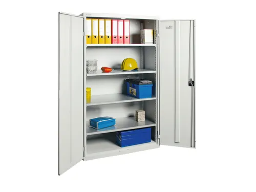 Kast Met Openslaande Deuren 1800x1000x500mm 4legborden Staal