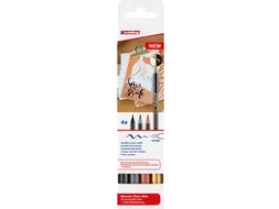 Brushpen edding 1340 letteringset assorti set à 4 stuks