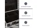Valise à outils avec bords en aluminium 455x330x152mm 22,8 litres
