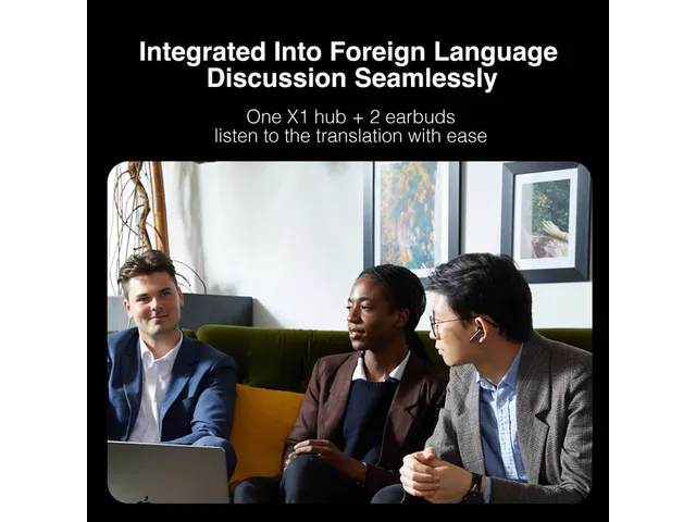 Timekettle X1 AI Interpreter Hub 3-20 personen incl. 2 oordopjes