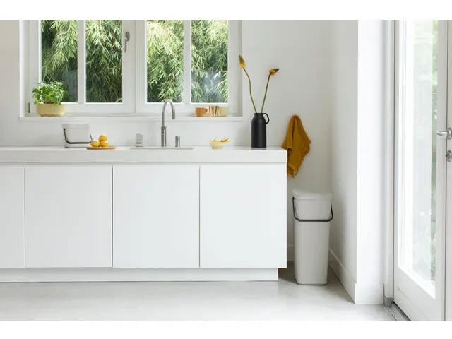 Afvalemmer Sort & Go 40 Liter Lichtgrijs