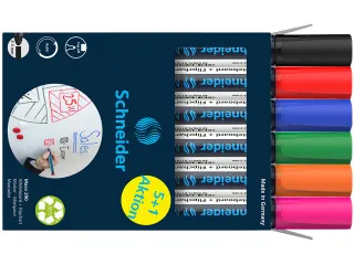Whiteboardmarker Schneider Maxx 290 rond 2-3mm ass doos à 5+1 gratis - 1