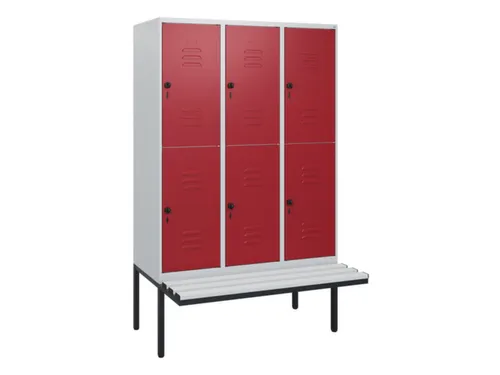 Dubbeldekse dekenkist,HxBxD 1950x1200x815mm,3x2vak.,vak B 400mm