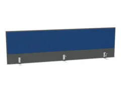 opzetpaneel bureau aanbouw achter MS-donkergrijs BN6016-blauw 2000mm
