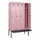 locker met bank,voor scheiding van kleding,HxBxD 2120x1200x815mm,4vak