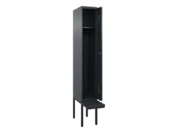 locker met bank,HxBxD 2120x300x815mm,1vak,vak B 300mm,cilinderslot