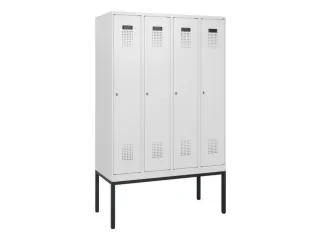 schoollocker,HxBxD 1950x1200x500mm,4vak,vak B 300mm,cil.-slot - 2