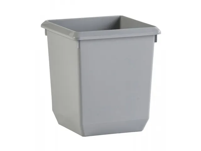 Vierkant Tapse Papierbak 21 Liter Grijs