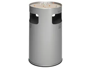 Combi-asbak Hxø 760X420Mm Rond Zilver - 1