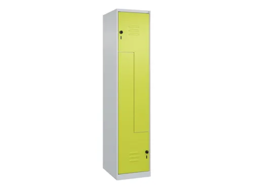 Z-garderobekast,HxBxD 1850x400x500mm,vak B 200/400mm,draaigrendel