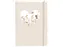 Notitieboek wit hart A5 lijn 92 pagina's softcover beige