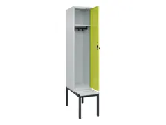 locker met bank,HxBxD 2120x400x815mm,1vak,vak B 400mm,draaigrendel